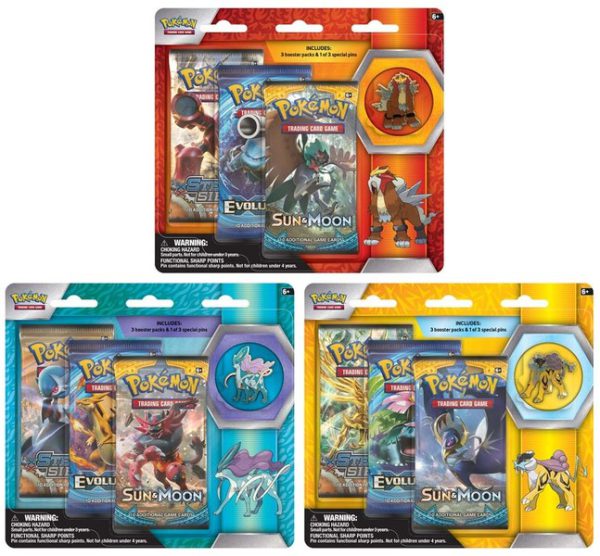 Pokemon Legandary Bsts: Collector’s Pin 3-Pack Blister